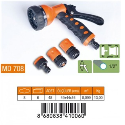 OTOMATİK TABANCA 7 FONKSİYON 4'LÜ SET 1/2" (8/48)
